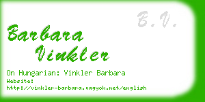 barbara vinkler business card